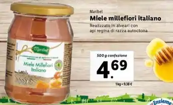 Lidl Maribel Miele millefiori italiano 500 g offerta