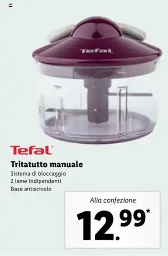 Lidl Tefal Tritatutto manuale offerta