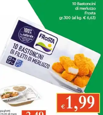 Famila 10 Bastoncini Di Merluzzo Frosta gr 300 offerta