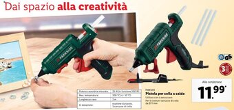 Lidl Parkside Pistola per colla a caldo offerta