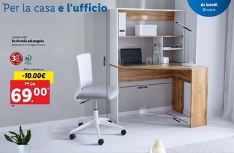 Lidl Livarno Home Scrivania ad angolo offerta
