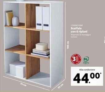 Lidl Livarno Home Scaffale con 6 ripiani offerta