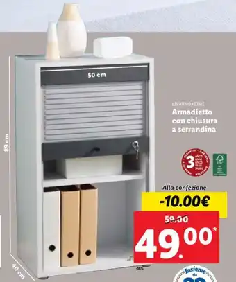 Lidl Livarno Home Armadietto con chiusura a serrandina offerta