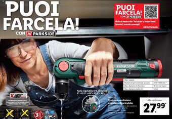 Lidl Parkside Trapano avvitatore angolare ricaricabile offerta