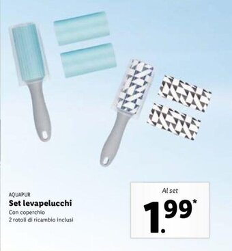 Lidl Aquapur Set levapelucchi offerta