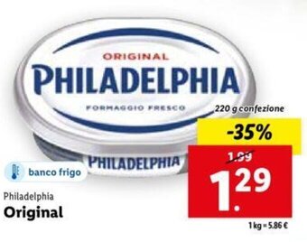 Lidl Philadelphia Original 220 g offerta