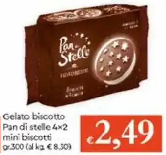 Famila Gelato Biscotto Pan Di Stelle 4x2 gr 300 offerta