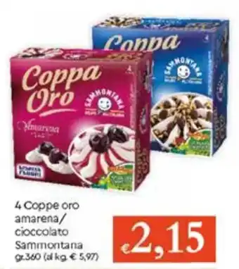 Famila 4 Coppe Oro Amarena gr 360 offerta