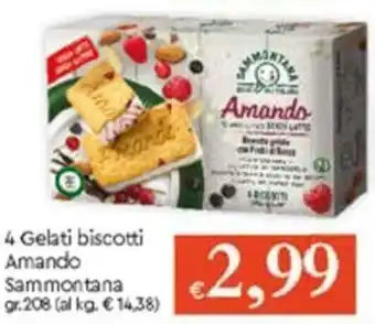 Famila 4 Gelati Biscotti Amando gr 208 offerta