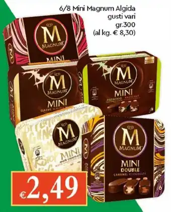 Famila 6/8 Mini Magnum Algida Gusti Vari gr 300 offerta