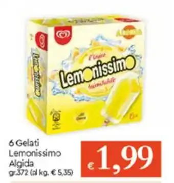 Famila 6 Gelati Leminissimo Algida gr 372 offerta