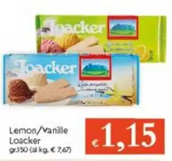 Famila Lemon/Vanille Loacker gr 150 offerta
