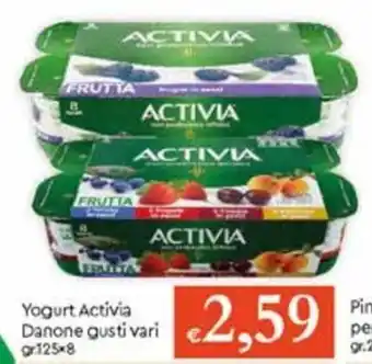 Famila Yogurt Activia Danone Gusti Vari gr 125x8 offerta