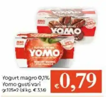 Famila Yogurt Magro 0,1% Yomo Gusti Vari gr 125 offerta