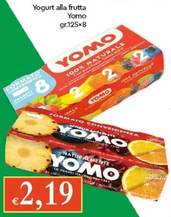Famila Yogurt Alla Frutta Yomo gr 125x8 offerta