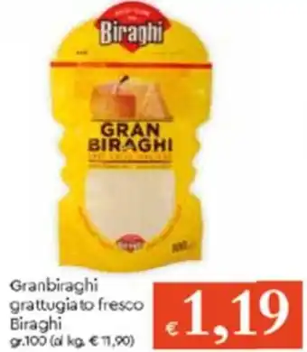 Famila Granbiraghi Grattugiato Fresco Biraghi gr 100 offerta