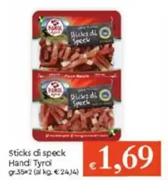 Famila Sticks Di Speck Handi Tyrol gr 33x2 offerta