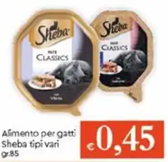 Famila Alimento Per Gatti Sheba gr 85 offerta