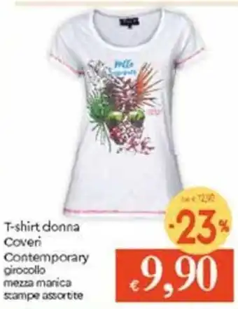Famila T-shirt Donna Coveri offerta