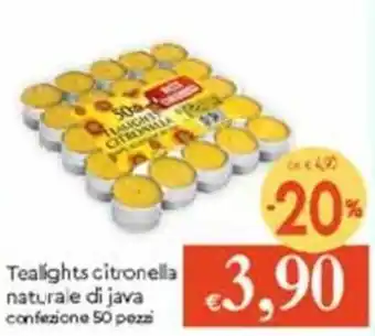 Famila Tealights Citronella offerta