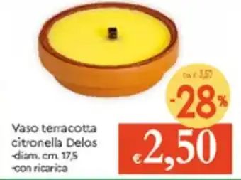 Famila Vaso Terracotta 17,5cm offerta