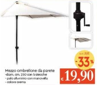Famila Mezzo Ombrellone Da Parete offerta