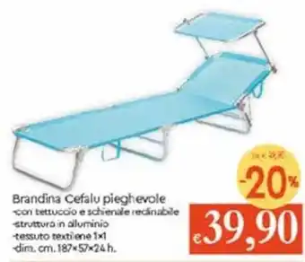 Famila Brandina Cefalu Piehevole 187x57x24h offerta