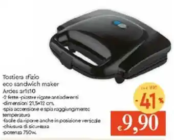 Famila Tostiera Sfizio Eco Sandwich Maker offerta