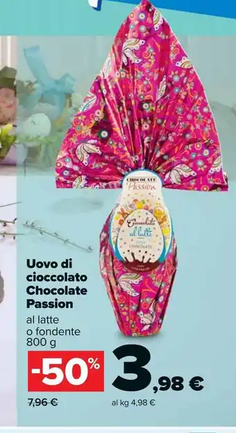 Carrefour Iper Uova di cioccolato chocolate passion offerta