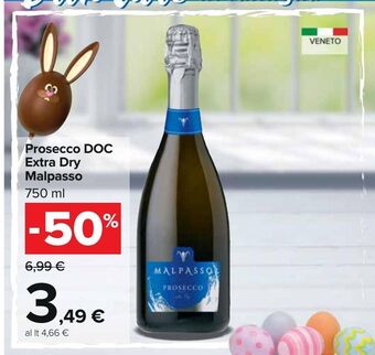 Carrefour Iper Prosecco doc extra dry malpasso offerta