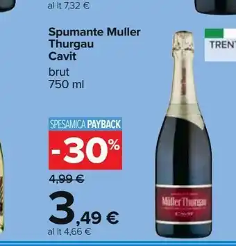 Carrefour Iper Spumante muller thurgau cavit offerta