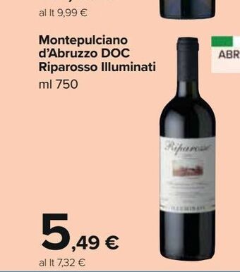 Carrefour Iper Montepulciano d'abruzzo doc riparosso illuminati offerta