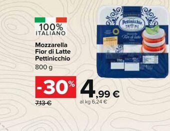 Carrefour Iper Mozzarella fior di latte pettinicchio offerta