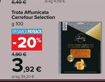 Trota affumicata carrefour selection