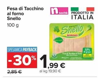 Fesa di tacchino al forno snello