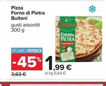 Carrefour Iper Pizza forno di pietra buitoni offerta