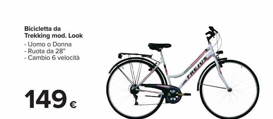 Bicicletta trekking mod look offerta di Carrefour Iper