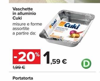 Vaschette alluminio cuki