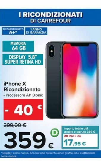 Iphone x ricondizionato