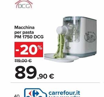 Carrefour Iper Macchina per pasta pm 1750 dcg offerta