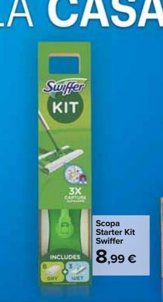 Carrefour Iper Scopa starter kit swiffer offerta
