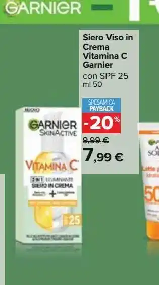 Carrefour Iper Siero crema viso vitamina c garnier offerta