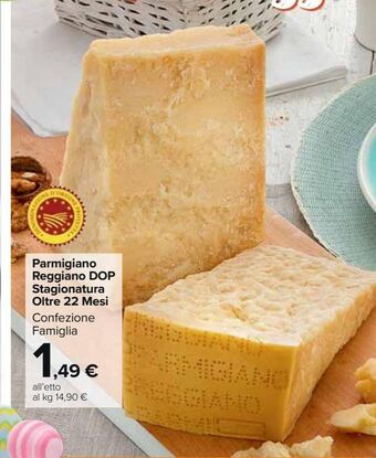 Carrefour Market Parmigiano reggiano dop stagionatura oltre 22 mesi offerta