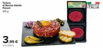Carrefour Market Tartare di bovino adulto fiorani offerta