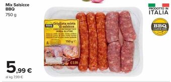 Carrefour Market Mix salsicce bbq offerta