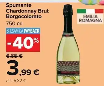 Carrefour Market Spumante chardonnay brut borgocolorato offerta