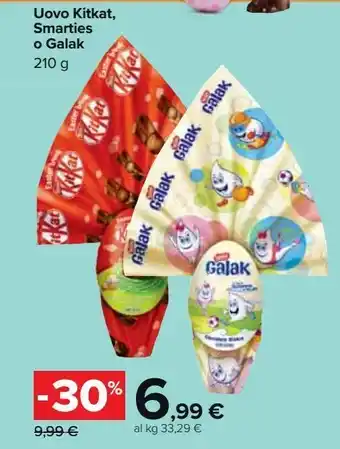 Uovo kitkat, smarties o galak