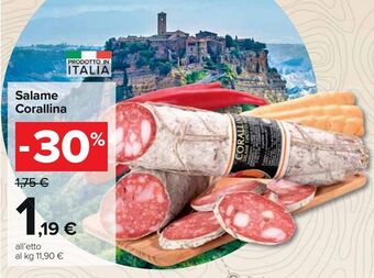 Carrefour Market Salame corallina offerta