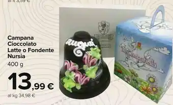 Carrefour Market Campana cioccolato nursia offerta