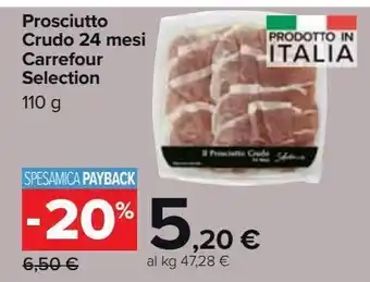 Carrefour Market Prosciutto crudo 24 mesi carrefour offerta